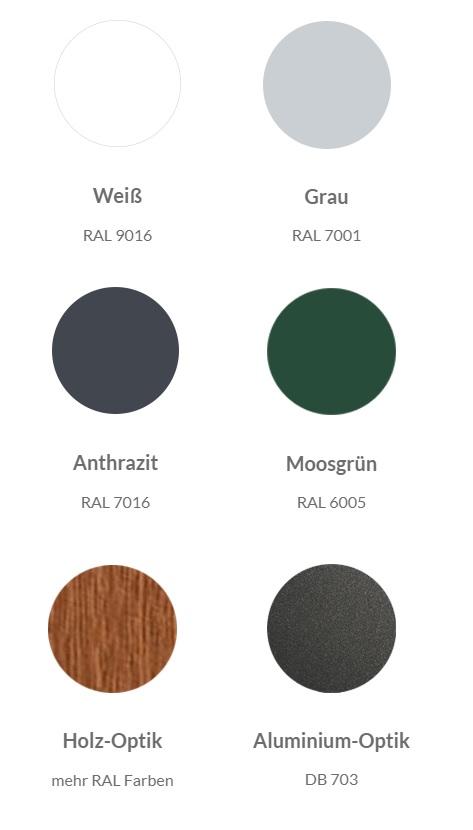 Farben Sichtschutz Blickschutz aus Kunststoff