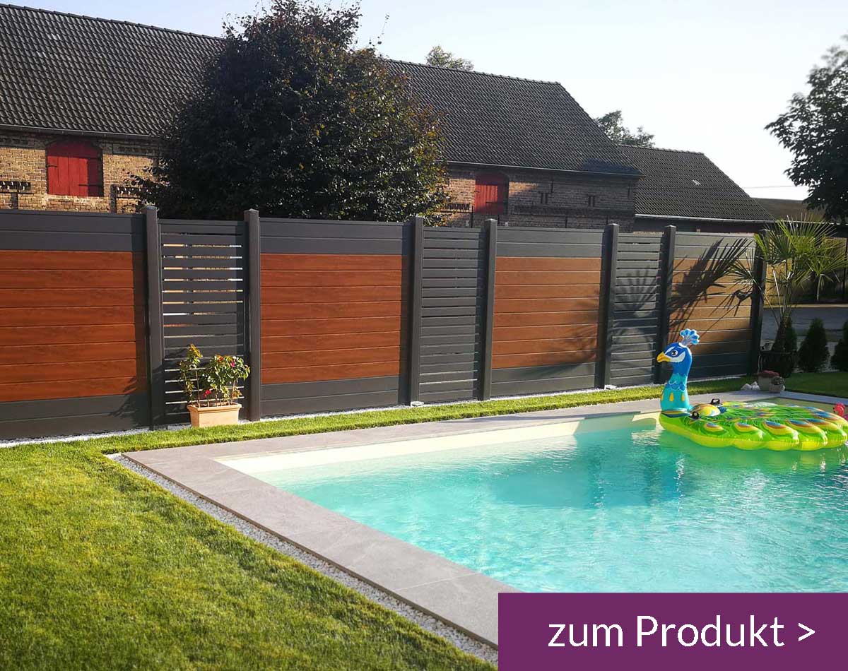 Sichtschutz Terrasse/Garten Kunststoff Anthrazit Idee