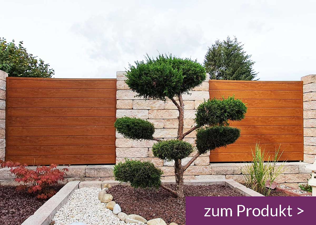 Sichtschutz PVC Holzdekor