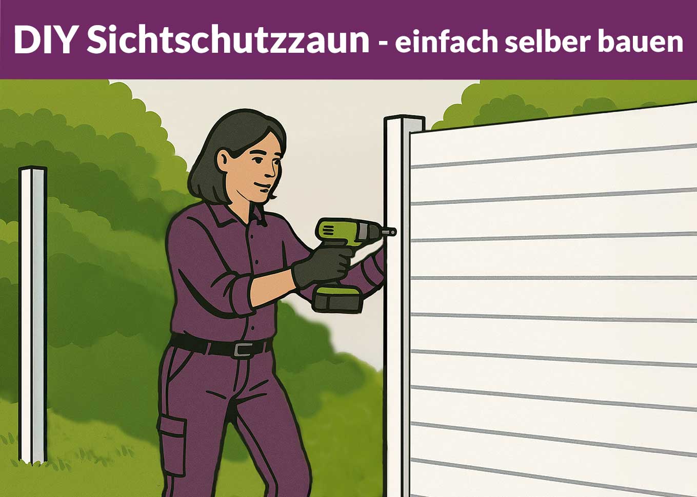 Sichtschutzzaun selber bauen (PVC/WPC?) – stilvoll, einfach, DIY