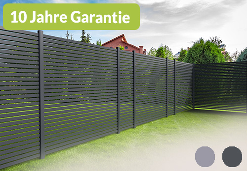 Basicline Rhombus Sichtschutz in Anthrazit aus Aluminium