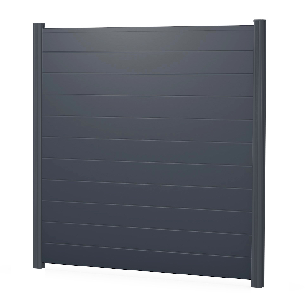 Basicline Sichtschutzelement dicht in Anthrazit