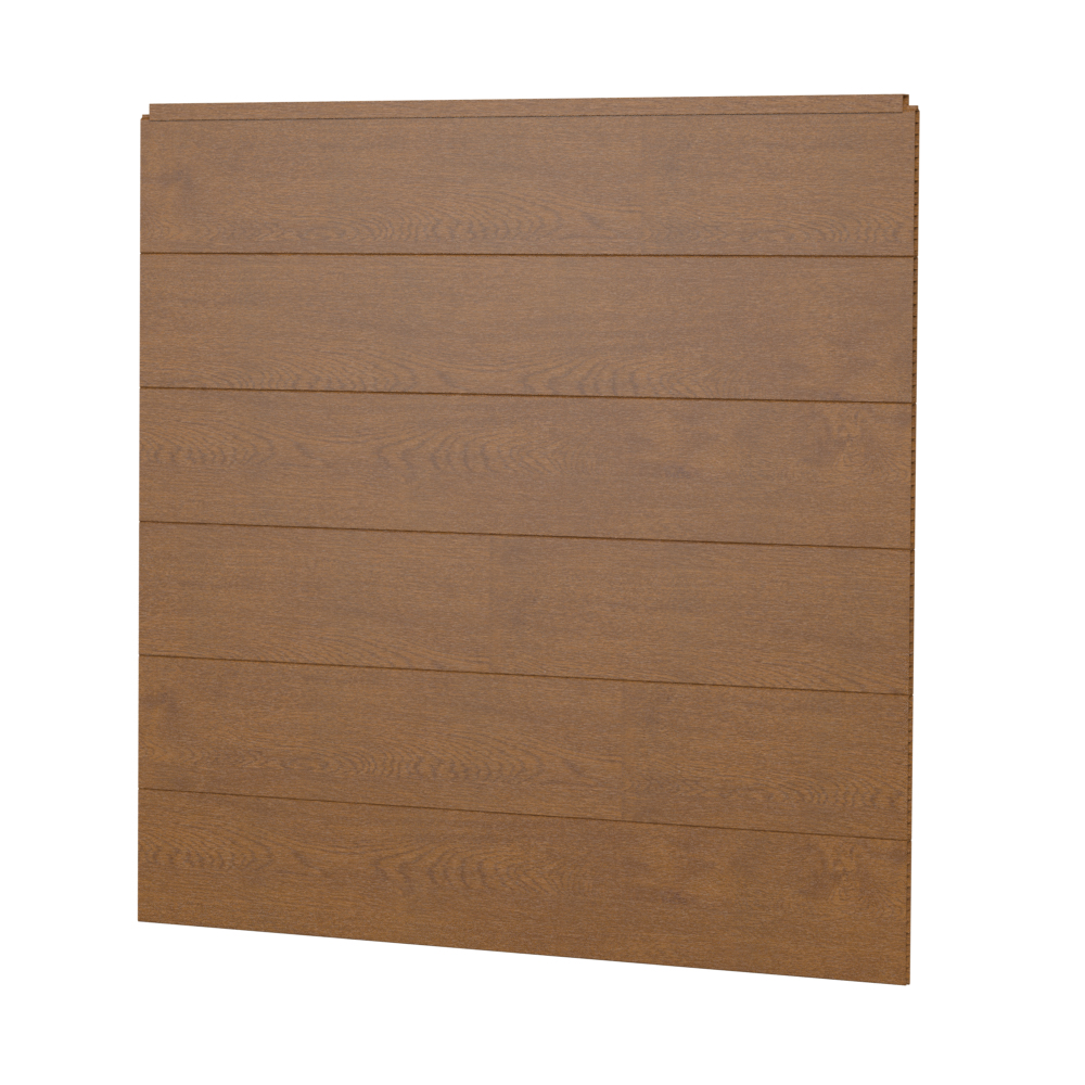 Sichtschutzzaun Kunststoff Bausatz Basicline XL Golden Oak Holzoptik Anthrazit