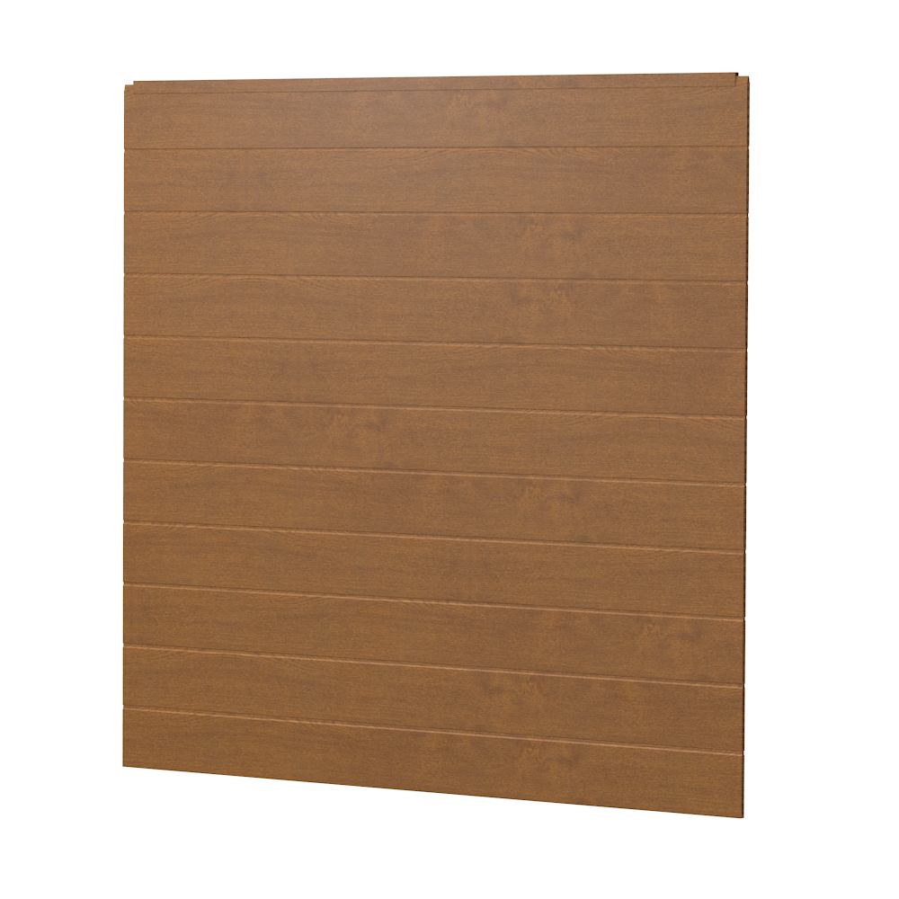 Sichtschutzzaun Kunststoff Bausatz Basicline Golden Oak Holzoptik Anthrazit