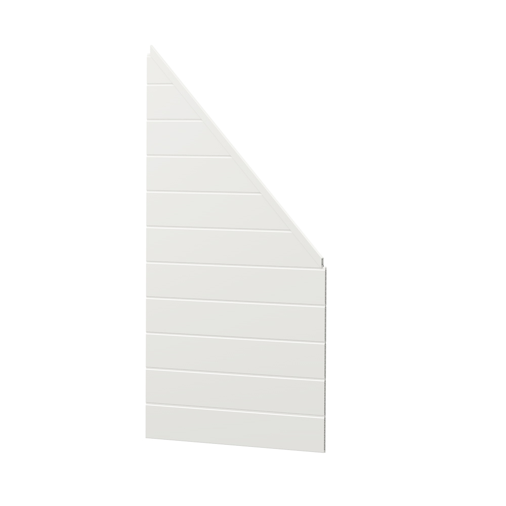 Sichtschutz Basicline 90 cm schräg dicht Weiß