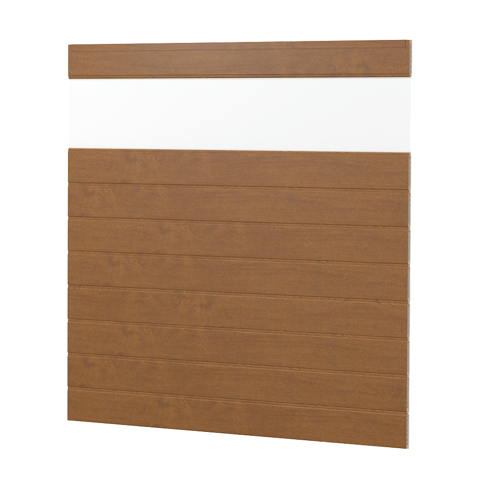 Sichtschutzzaun Kunststoff Bausatz Basicline Golden Oak Acryl Anthrazit