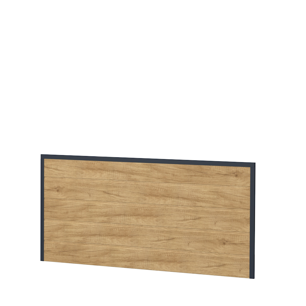 Sichtschutz Ecoline Kunststoff 75cm halbhoch Anthrazit-Desert Oak