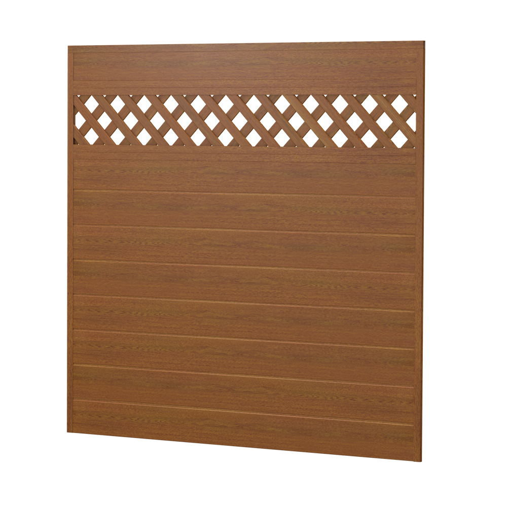 Sichtschutz Ecoline Kunststoff 180cm schräg Golden Oak