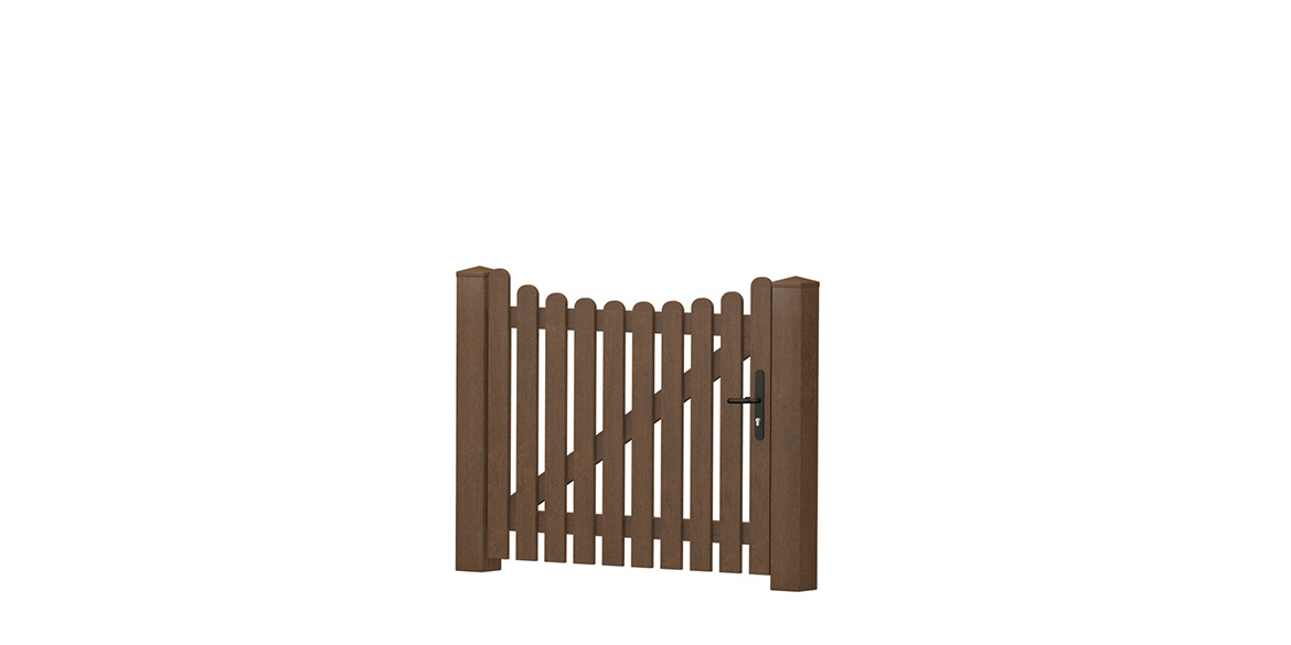 Gartenpforte_Unterbogen_PVC-Kunststoff_Nussbaum