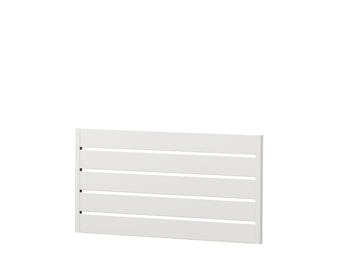 Querlattenzaun Typ 17L Kunststoff 200cm Weiß