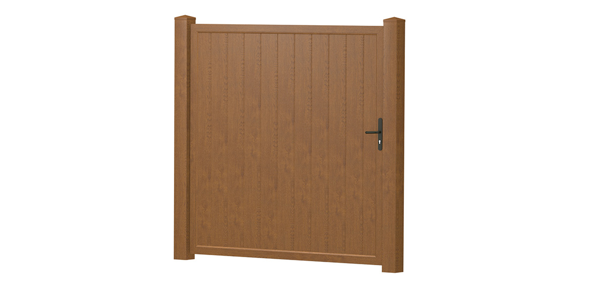 Sichtschutz Tür Kunststoff Gerade Dicht Golden Oak