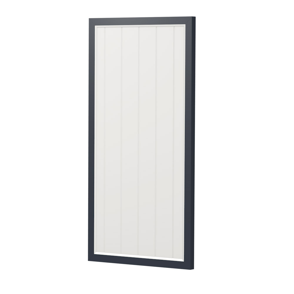 Sichtschutz Element Kunststoff Gerade Dicht 90cm Weiß Anthrazit