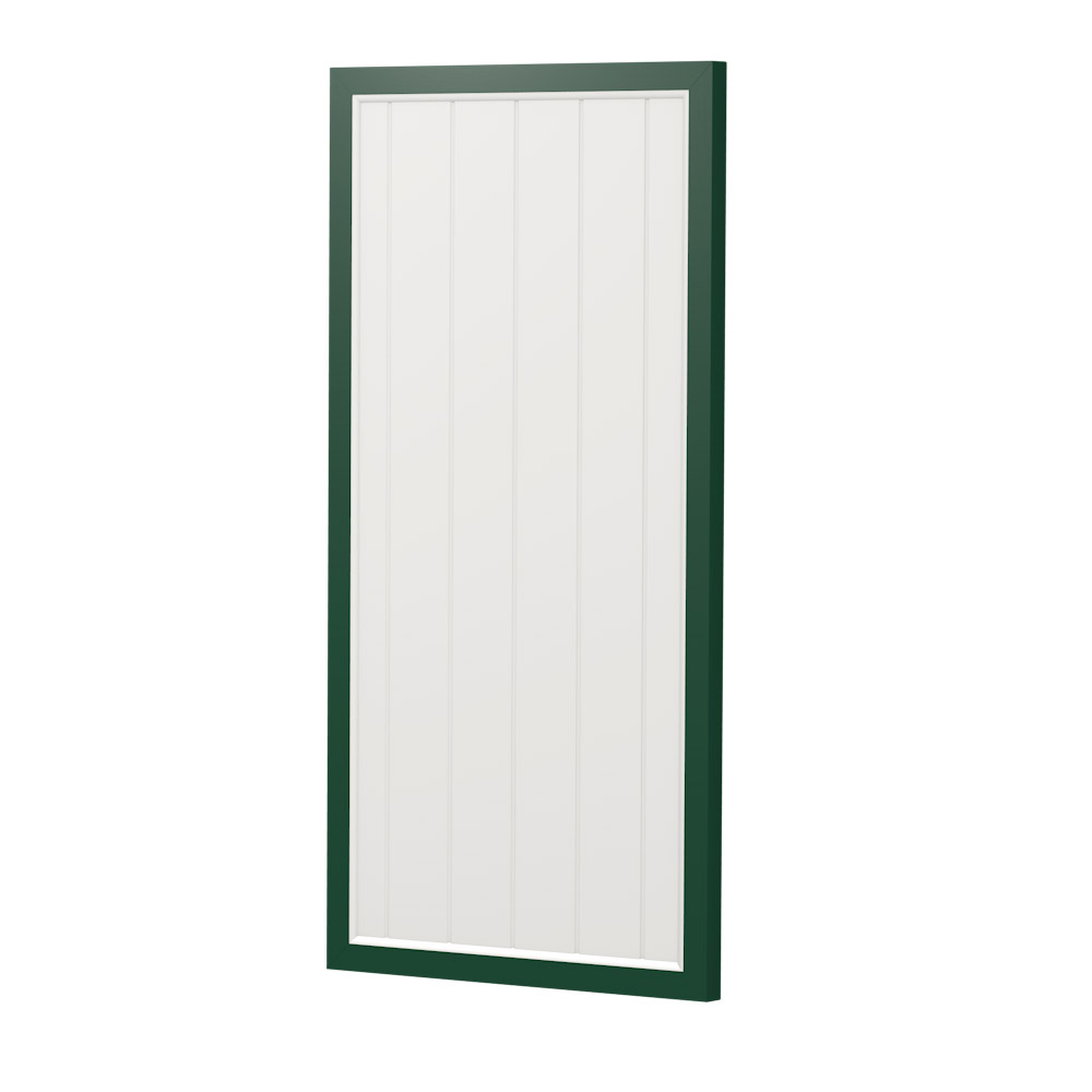 Sichtschutz Element Gerade Kunststoff Dicht 90cm Weiß Grün