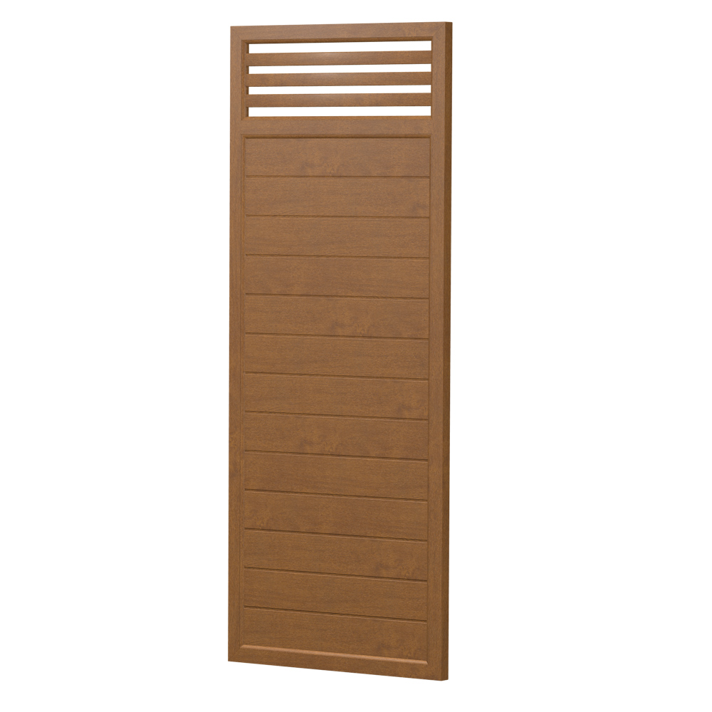 Sichtschutz Element Kunststoff Rhombusgitter 100cm Golden Oak