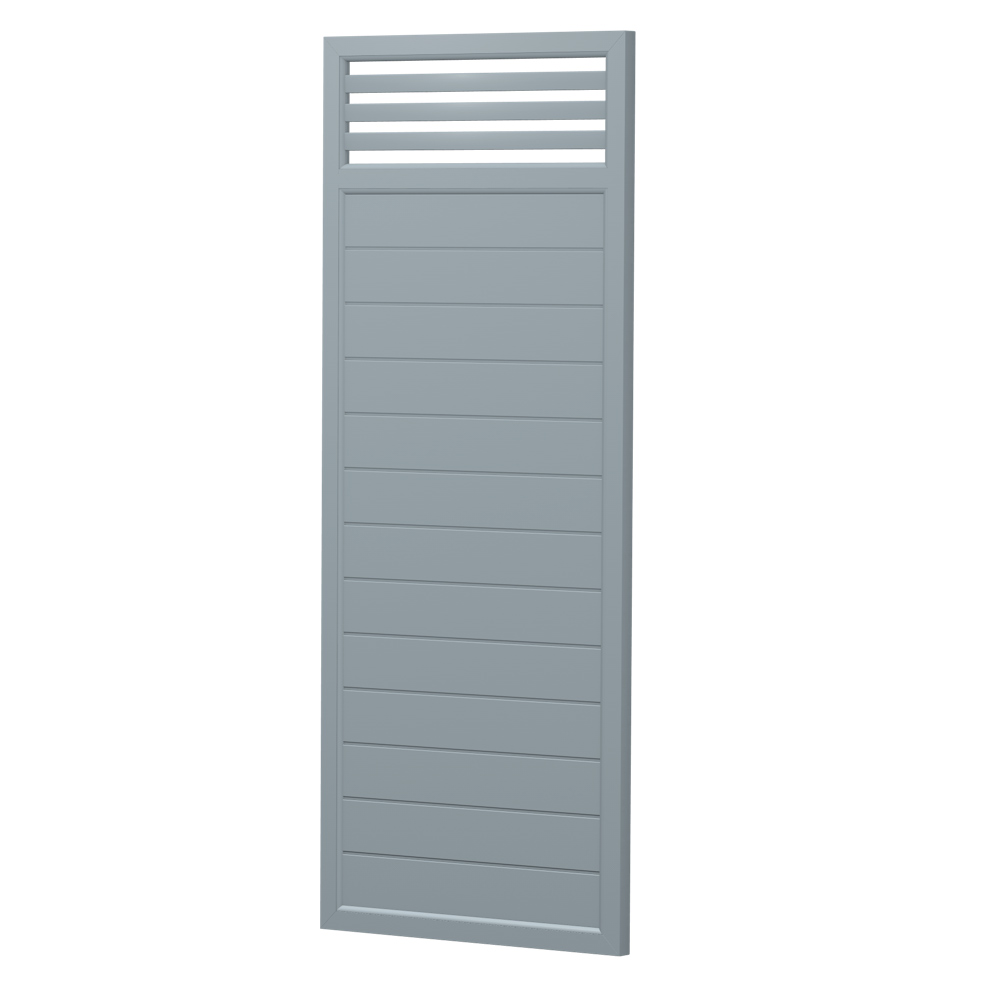 Sichtschutz Element Kunststoff Rhombusgitter 100cm Silbergrau