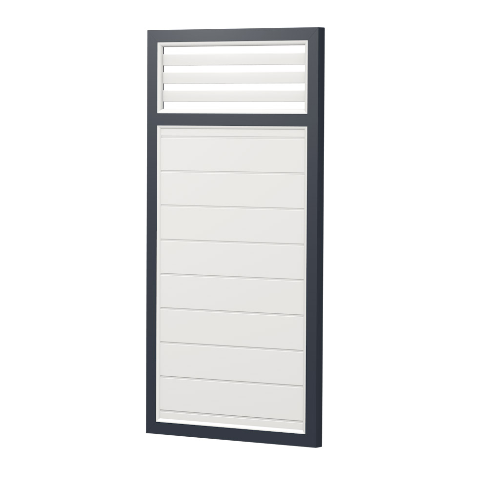 Sichtschutz Element Kunststoff Rankgitter 90cm Weiß Anthrazit