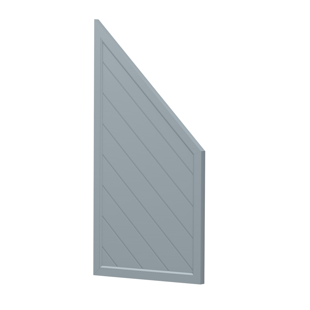 Sichtschutz Element Kunststoff Rankgitter Ecke 90cm Grau