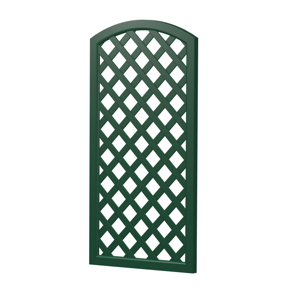 Sichtschutz Element Oberbogen Rankgitter komplett 90cm Grün