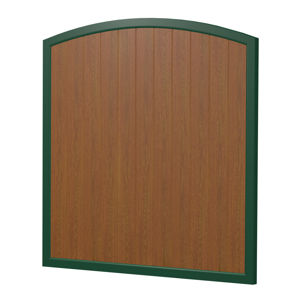 Sichtschutz Element Oberbogen Dicht 180cm Golden Oak Grün
