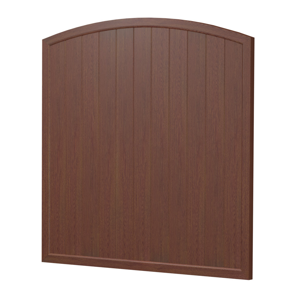 Sichtschutz Element Oberbogen Dicht 180cm Nussbaum