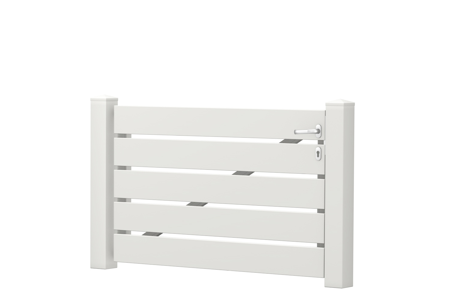 Gartenpforte_Gerade_PVC-Kunststoff_Weiß