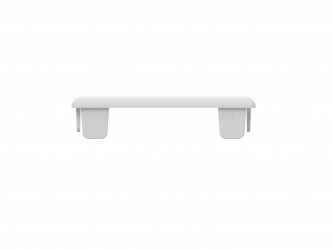 Querriegel Endkappe Flachkappe PVC weiß