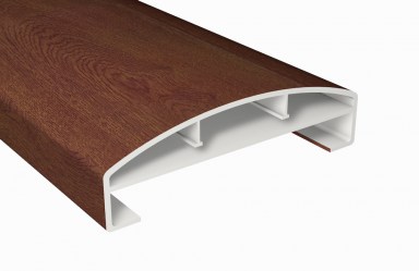 Handlauf Kunststoff 150x45mm Nussbaum