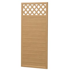 Sichtschutz Element Kunststoff Gerade Rankgitter 120cm Bergkiefer