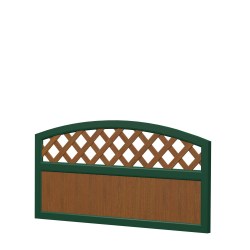 Sichtschutz Element Oberbogen Rankgitter 90cm Golden Oak Grün
