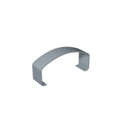 Handlaufverbinder 90x40 gerade Silbergrau