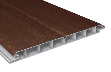 Außenverkleidung Paneele in Holzoptik Nussbaum