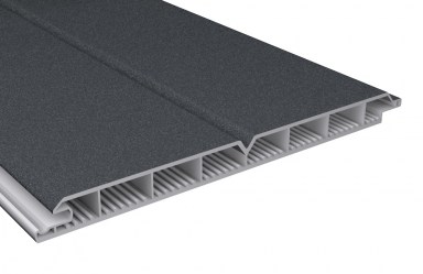Torfüllpaneele Anthrazit Aluminium-Optik Metalloptik aus Kunststoff