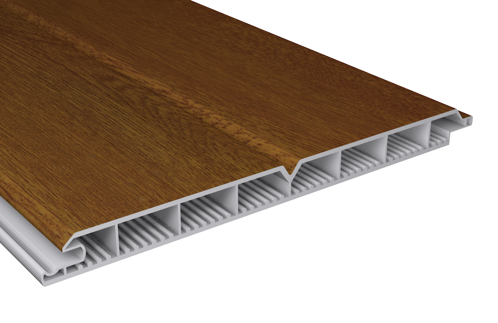 Torfüllpaneele Golden Oak Holzoptik Kunststoff PVC